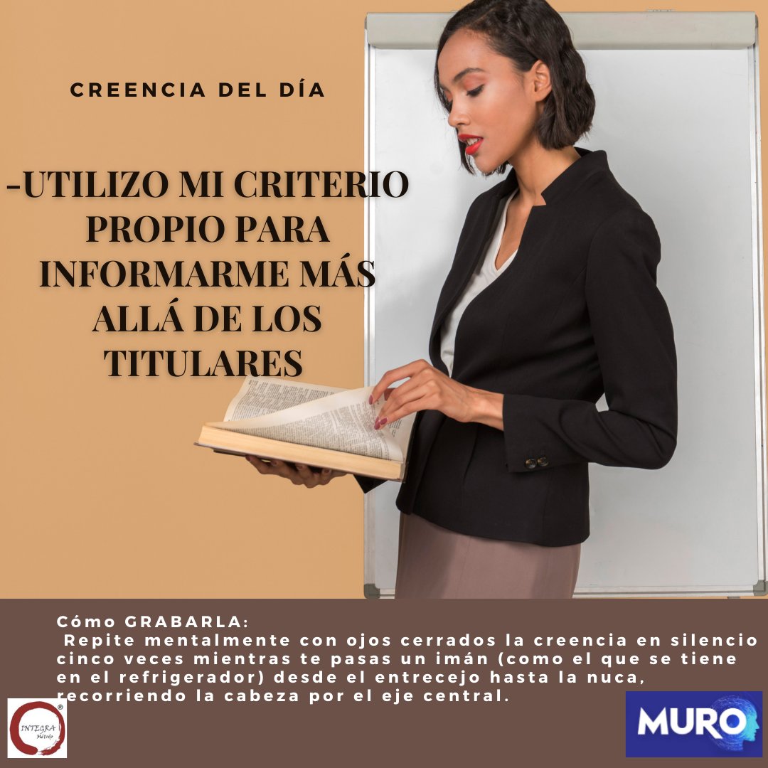 CoachMuro's tweet photo. Tus #creencias #determinan los #resultados de tu #vida #grabate #creenciaspoderosas Comparto la #creencia del #dia del programa #transfórmate te invito a #grabarla en tu #subconsciente Si #ayuda #contactame aquí https: // https://t.co/Ocm9bw5HeW #felizdia https://t.co/oyYZ087tFB