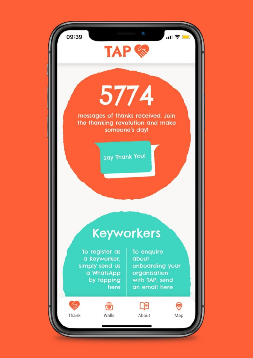 TAPthankUK's tweet image. With the app, you can scroll over a map and find all of the organisations that are part of the TAP network, you can take a look at all the thanking walls and even send messages of thanks! 
Simply search for &apos;TAP Thank and Praise&apos; and you can get started!