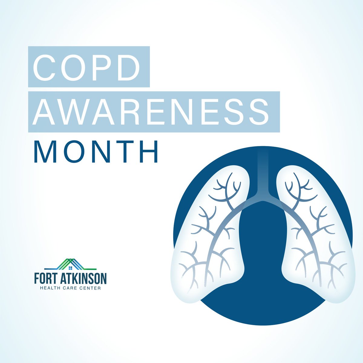 FortAtkinsonhcc's tweet photo. November is National COPD Awareness Month and it's a great opportunity to help educate yourself and your community about COPD. 
#COPDmonth #COPD #COPDawareness #GoOrange #breathbetter #respiratory #lungdisease https://t.co/VQyn6Lmwfu