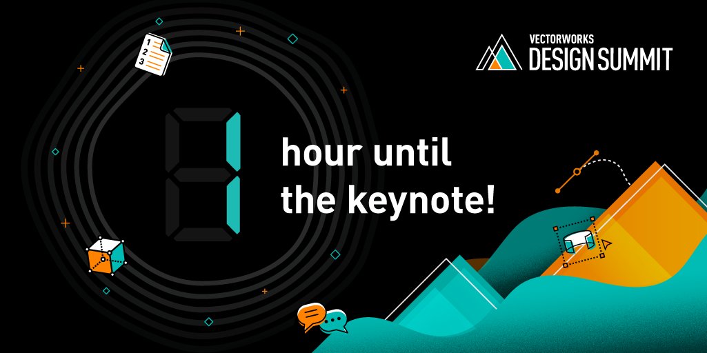 Vectorworks's tweet image. One hour until the #VectorworksDesignSummit keynote with our CEO, Dr. Biplab Sarkar. This is your chance to get live training on what’s new in #Vectorworks2022 as well as meet our leadership team, product experts, and technology partners. ow.ly/Cxca50G6CVa
