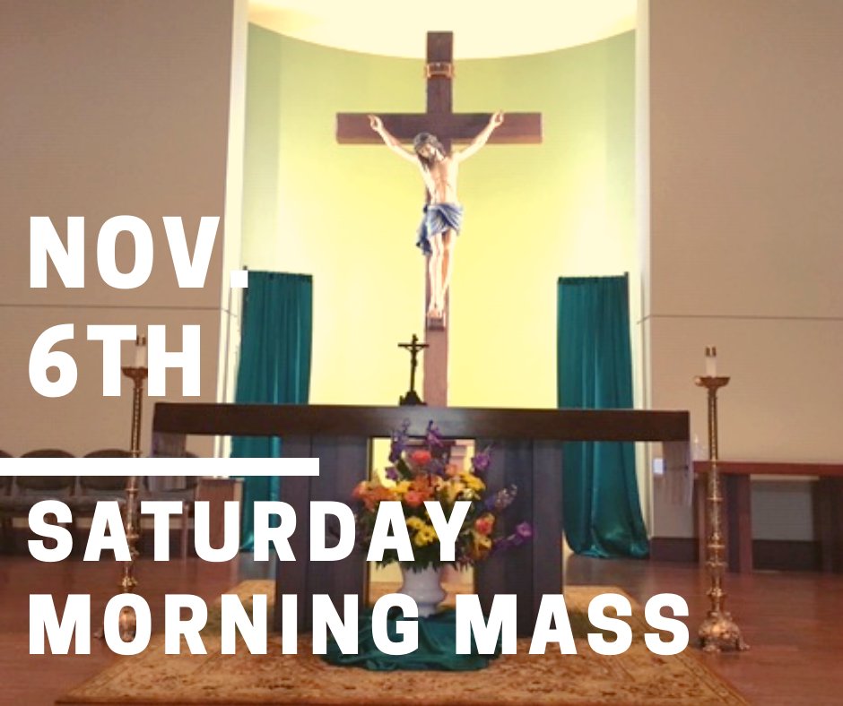 oviedocatholic's tweet photo. Join us this Saturday as we celebrate our First Saturday of the month Daily Mass on Saturday, November 6th at 9:15 am in the Parish Life Center.
https://t.co/ICiWfbmwRP
#saturdaymass #blessed #growdeep https://t.co/SaoOJ4xtLX