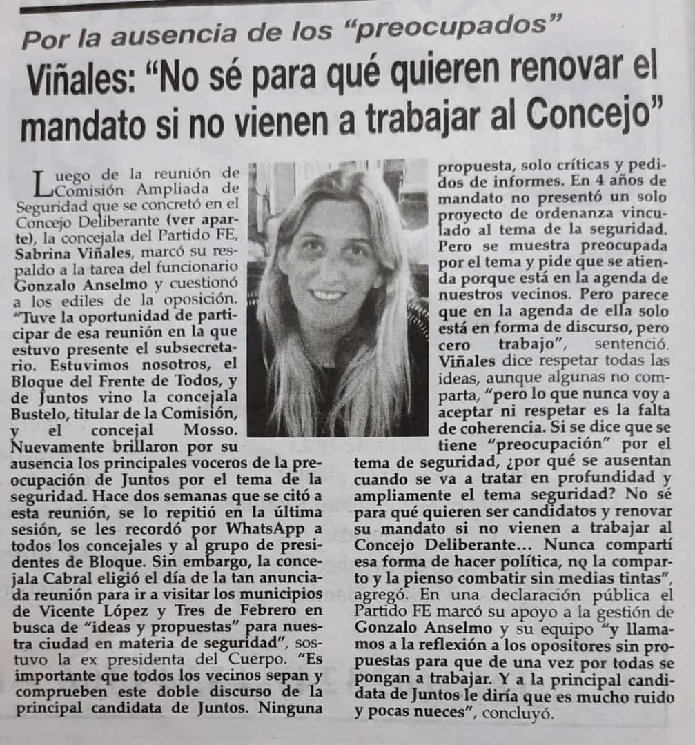 SabrinaMcdes's tweet photo. Dicen estar preocupados por temas como seguridad, pero no van a las reuniones donde trabajamos el tema. Eso hace Juntos, en Mercedes. 

Para nosotros la política debe estar al servicio del pueblo y para solucionar sus problemas. Para eso trabajamos. #PartidoFe #FrenteDeTodos https://t.co/u5GyIZkJmU