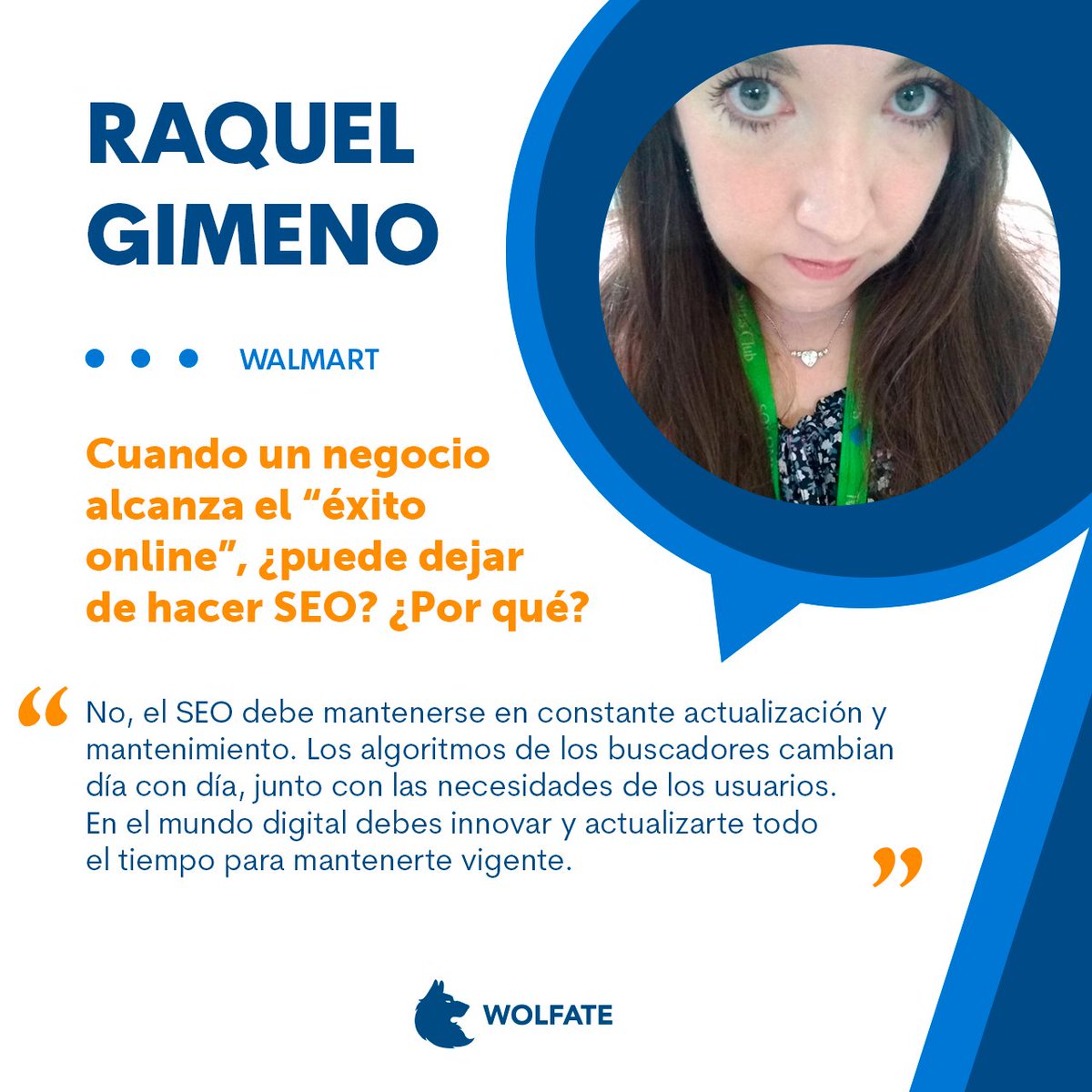 WolfateAgency's tweet photo. Raquel Gimeno, SEO Manager de Walmart México y Centroamérica, comenta que una correcta estrategia SEO participa en todos los niveles del funnel de conversión, sin requerir que cada clic/lead/venta sea generada por un pago. Lee su aportación completa en: https://t.co/tEnxiMdm0T https://t.co/8q4mxYdZGA