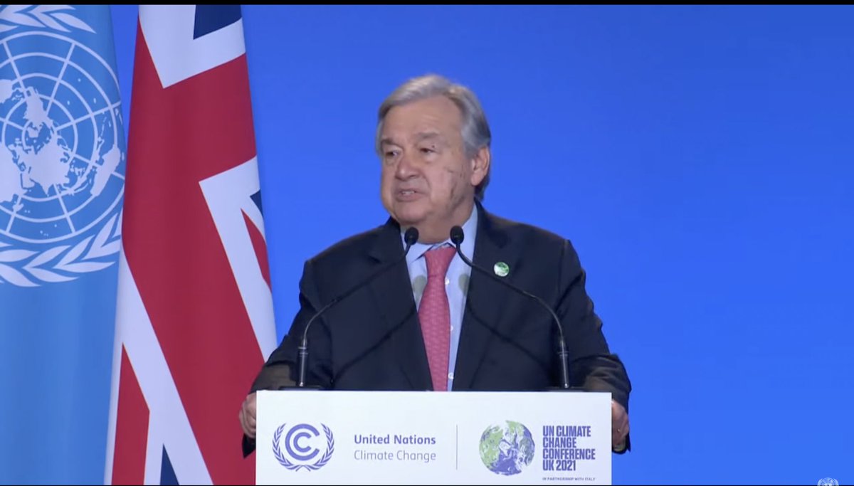 "The climate action army let by young people is unstoppable. They are larger. They are louder. I assure you they are not going away, and I stand with them.” <a href="/un/">United Nations</a> <a href="/antonioguterres/">António Guterres</a> at #COP26  #ClimateEmergency #ClimateActionInYourArea