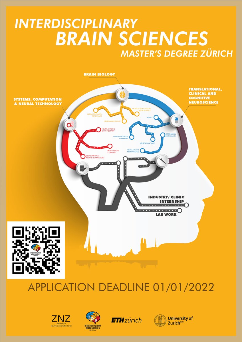 UZH_Science's tweet image. Interdisciplinary Brain Sciences - das neue spezialisierte #Masterprogramm 
Bewerbungen bis 1/1/2022. Mehr Infos: lnkd.in/dVQrEF5n

@UZH_ch @ETH