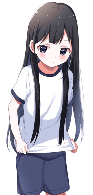 【お題箱】体操服の黒髪ロングヘアの女の子 