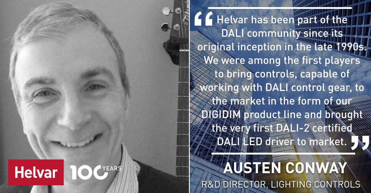 Helvar_Lighting's tweet photo. In our latest blog (https://t.co/KuI0oEPtCB), our R&D director, Austen Conway, shares his thoughts on DALI-2 and what the future holds. Check out the blog for some inspiring insights!
#Helvar100 #DALI #DALI2 #Future https://t.co/W7YxVNUQsC