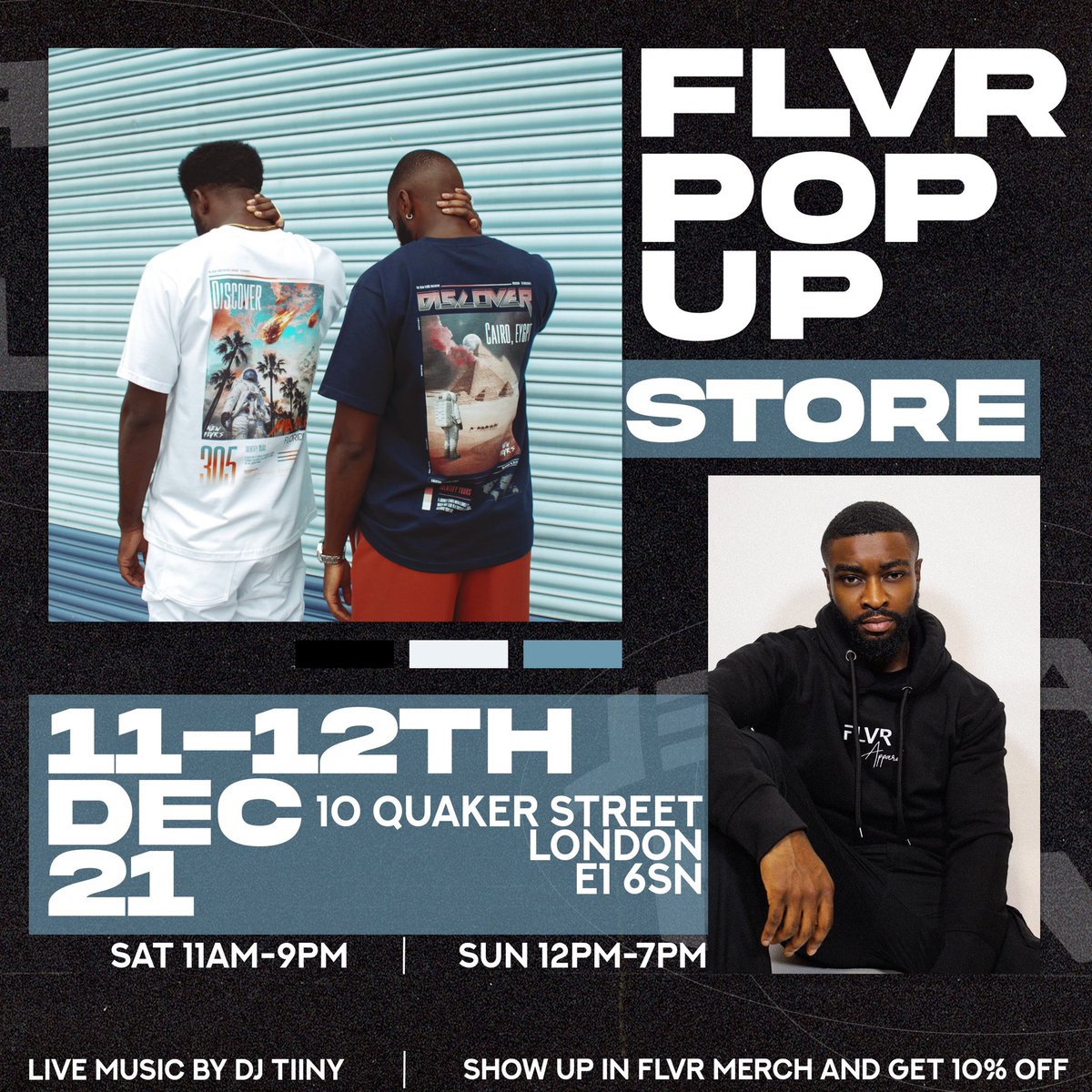 FLVR Pop-up Store ‼️

We will be launching a pop up store on the 11th &amp; 12th December, showcasing our current stock and some new releases 👀

Looking forward to seeing you there 🎉