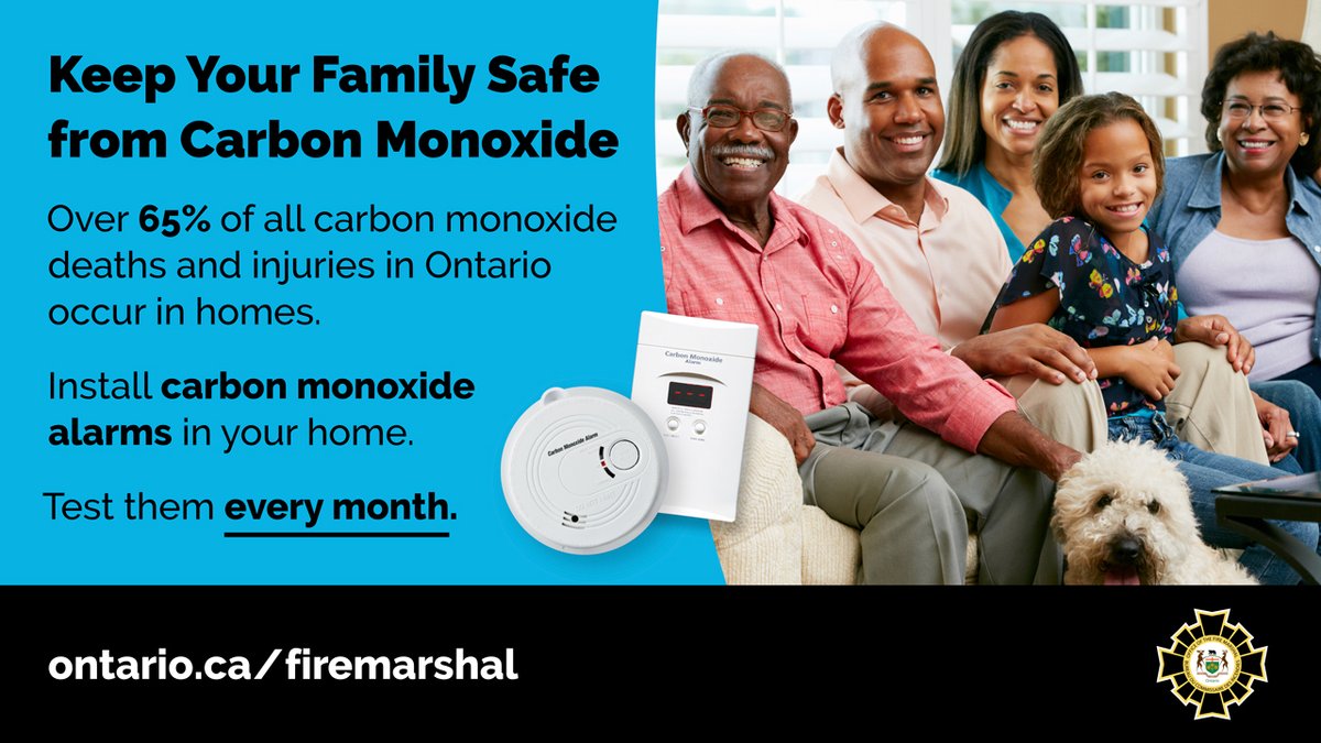 PortHopeFire's tweet image. Nov 1 – 7 is Carbon Monoxide (CO) Awareness Week. CO is an invisible odourless deadly gas. Protect your family and install CO alarms. #COsafety porthope.ca/en/living-here…