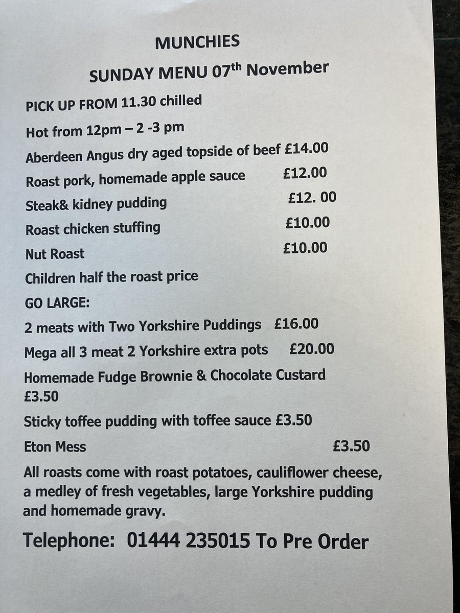 munchkas's tweet photo. Sunday roast are back @MunchiesBHill from this Sunday 7 th November https://t.co/XP08UkQx4A