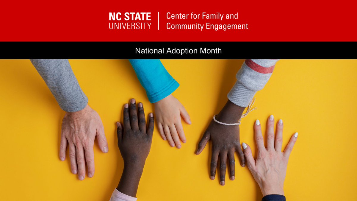 cfacencstate's tweet photo. November is #NationalAdoptionMonth, we’re raising awareness about the importance of adoptive families for youth in foster care.
Visit the Child Welfare Information Gateway section on https://t.co/60ASWf5isA.
#CFACE #Family #NationalAdoptionMonth #Adoption #FamilyEngagement https://t.co/o1nrYWGjmt