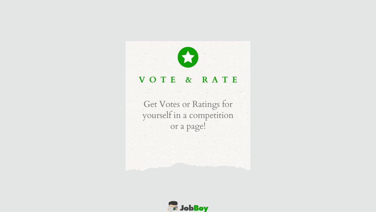 Jobboycom's tweet photo. Did you know that you can get votes or ratings for yourself on Facebook?
Message us!
#business #businessopportunity #BusinessHelping https://t.co/TaeQUTXLKs