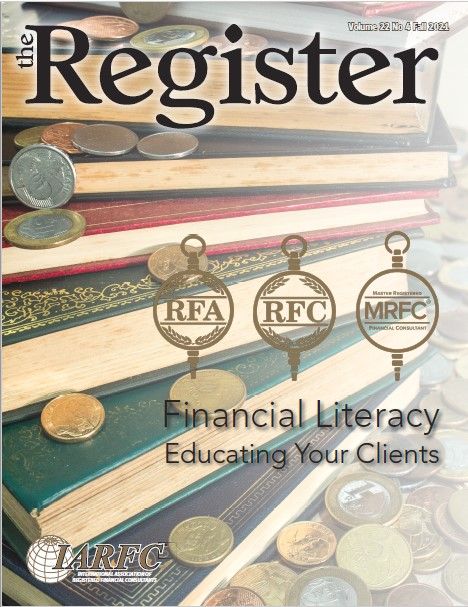 IARFCAssoc's tweet photo. The IARFC Fall Register is out!  Our national publication contains practice related articles and Association News.  
https://t.co/6S5Ynrcvps
#IARFC #theRegister #FinancialConsulting https://t.co/KYGHd4iKQW