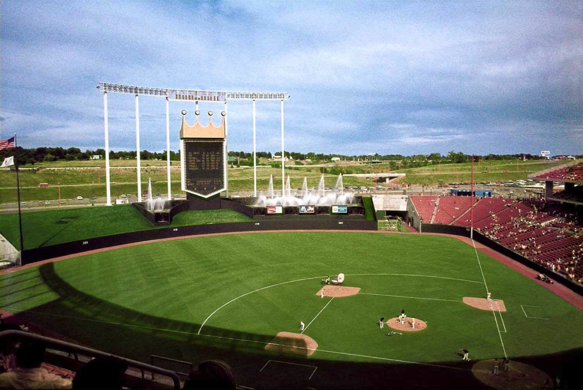 MLB Cathedrals on X: Kauffman Stadium pre-renovation. #Royals   / X
