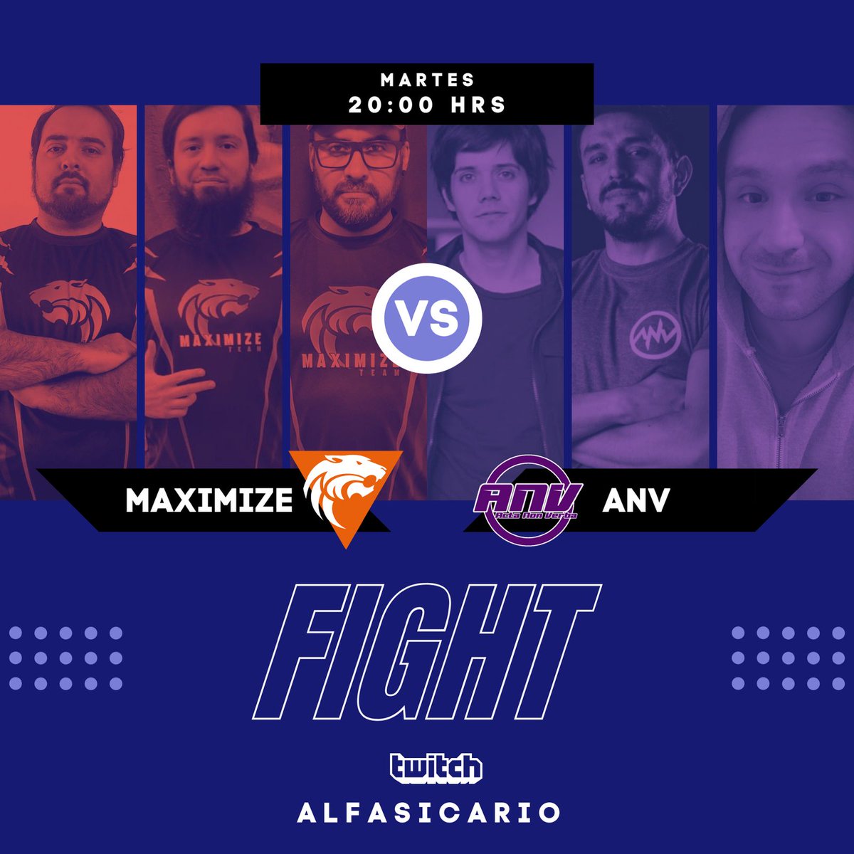 alfasicario (@alfasicario) on Twitter photo Queda 1 día para la explosión!
Acá les dejo los 2 equipos restantes que pelearán por la grand final, MT Team Pajaje, Qxuxa,Sicario vs ANV Felipe, Detonation, Chris GQ
Mañana martes 8pm Chile y Argentina,6pm Perú en twitch.tv/alfasicario
@blackteamesp <a href="/maximizeteam/">MaximizeTeam</a> <a href="/AnV_team/">Acta Non Verba</a> Queda 1 día para la explosión!
Acá les dejo los 2 equipos restantes que pelearán por la grand final, MT Team Pajaje, Qxuxa,Sicario vs ANV Felipe, Detonation, Chris GQ
Mañana martes 8pm Chile y Argentina,6pm Perú en twitch.tv/alfasicario
@blackteamesp <a href="/maximizeteam/">MaximizeTeam</a> <a href="/AnV_team/">Acta Non Verba</a>