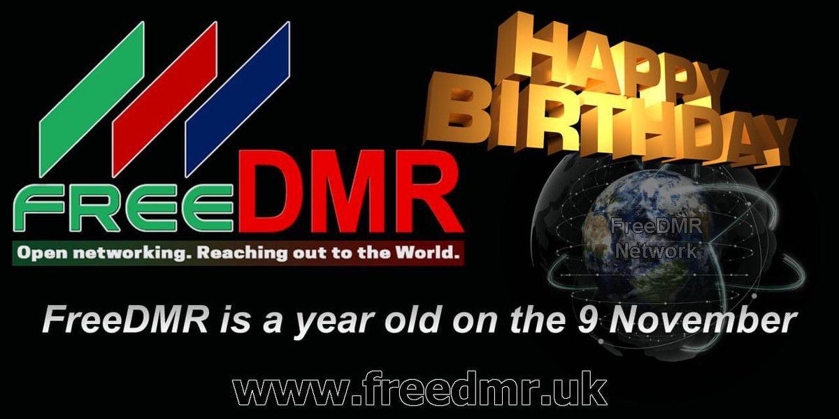 FreedmrPeru's tweet photo. El 9 de noviembre la red digital FreeDMR cumple su primer año. https://t.co/8znw0ARqZI