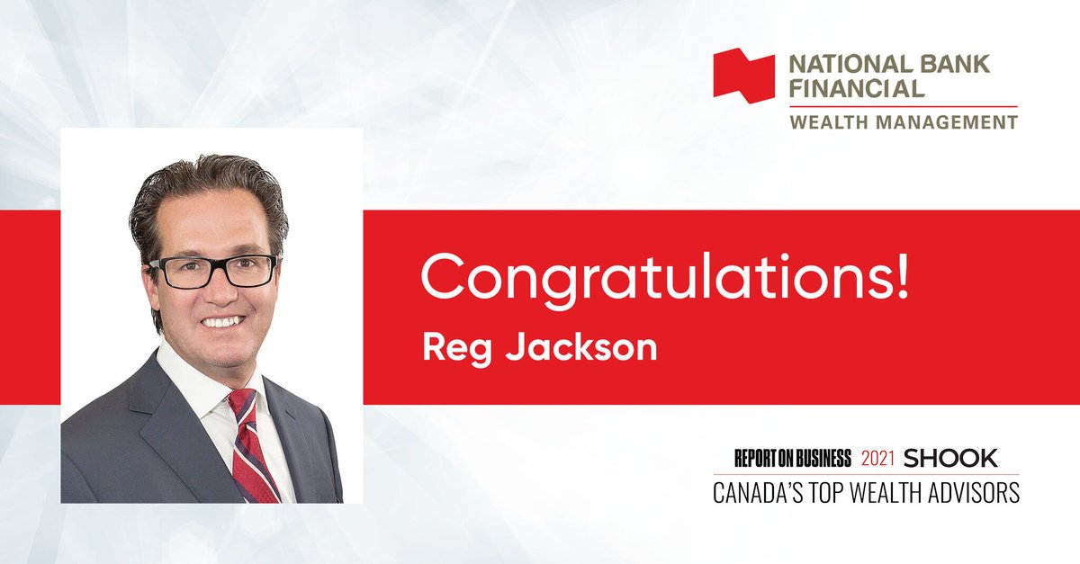 Fairway_Wealth's tweet photo. Congratulations to our very own @RegJacksonJMRD for being named one of Report on Business' 2021 TOP Wealth Advisors! https://t.co/MAfn8vDUkL