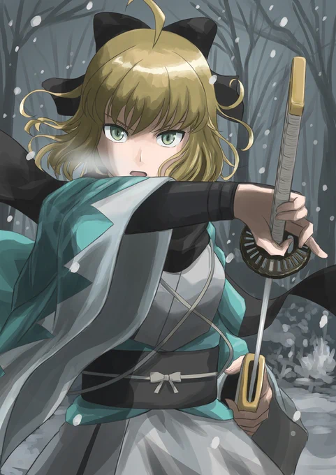 ぐだぐだ邪馬台国復刻ということで、沖田さんと斎藤さん再掲です。
#FGO 