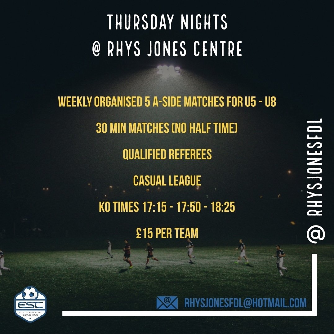 Spaces for teams aged u5-u8 to get involved.. drop us a message if you're interested..