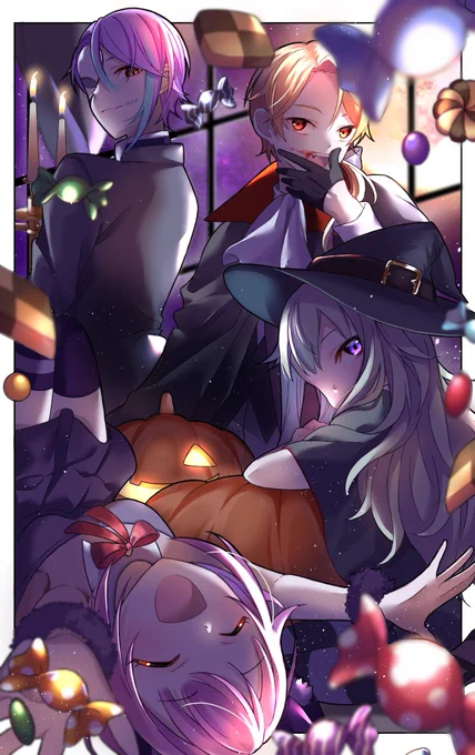 修正とあげ直し繰り返した挙句遅刻です🎃 