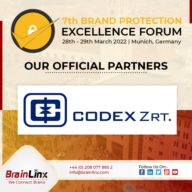 BrainLinx (@brainlinx) on Twitter photo Meet and Greet Codex Security Printing House Ltd. at 7th Brand Protection Excellence Forum on 28th-29th March 2022 in Munich, Germany.
Register Now: lnkd.in/df944Cp
Visit Website:lnkd.in/ddMw8gK
Write Us: info@brainlinx.com
#weconnectbrains #brainlinx #blx Meet and Greet Codex Security Printing House Ltd. at 7th Brand Protection Excellence Forum on 28th-29th March 2022 in Munich, Germany.
Register Now: lnkd.in/df944Cp
Visit Website:lnkd.in/ddMw8gK
Write Us: info@brainlinx.com
#weconnectbrains #brainlinx #blx