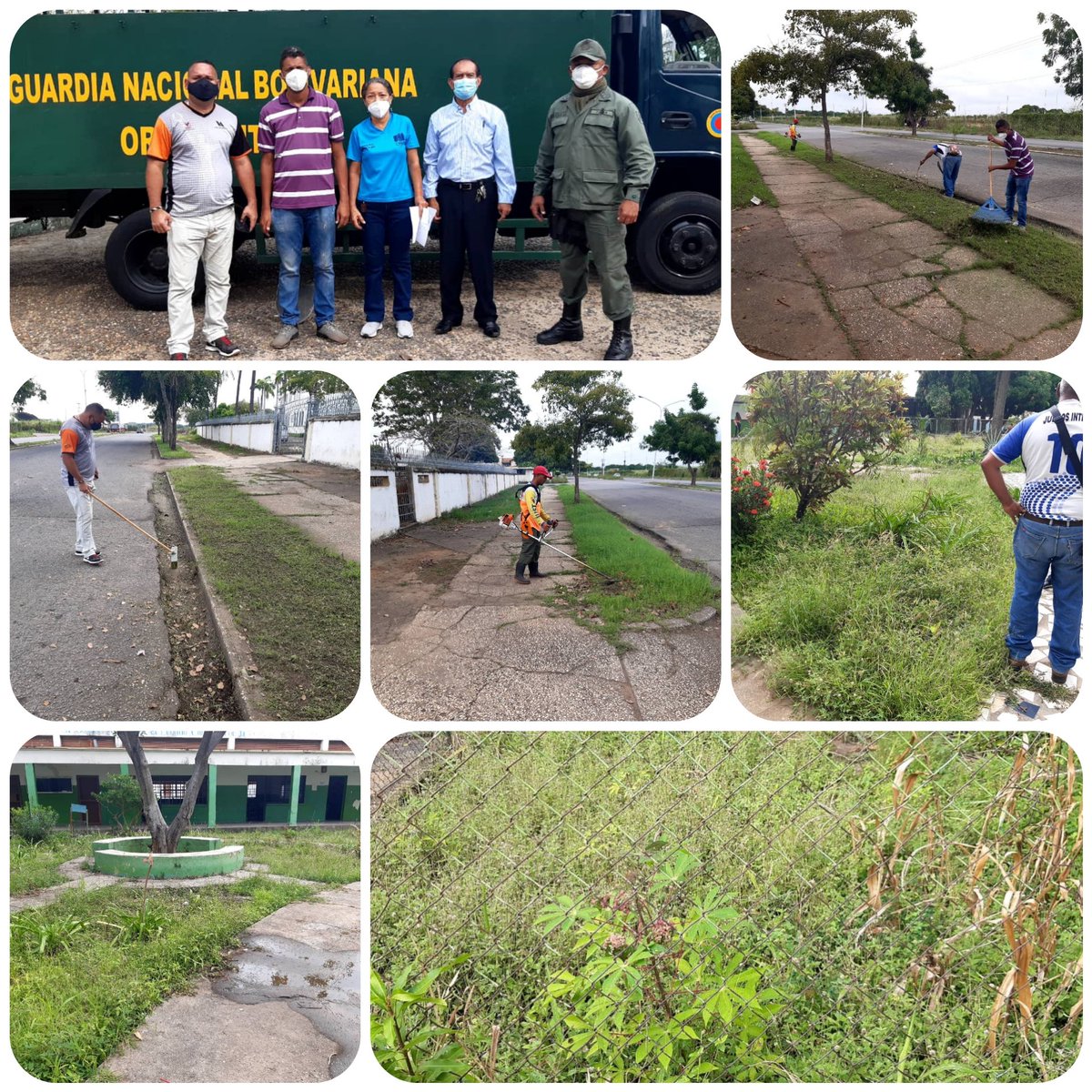 #1Nov Mov27 y Secretaría de Mantenimiento @SSBolivarRenace en solidaridad a los estudiantes, limpiando el Colegio Cristo Rey Ciudad BOLÍVAR, junto con la Guardia Nacional Bolivariana👍🏻

#BolívarTieneConQué
#VenezuelaTieneDemocracia #VenezuelaTieneConQué #NavidadEsReconciliación