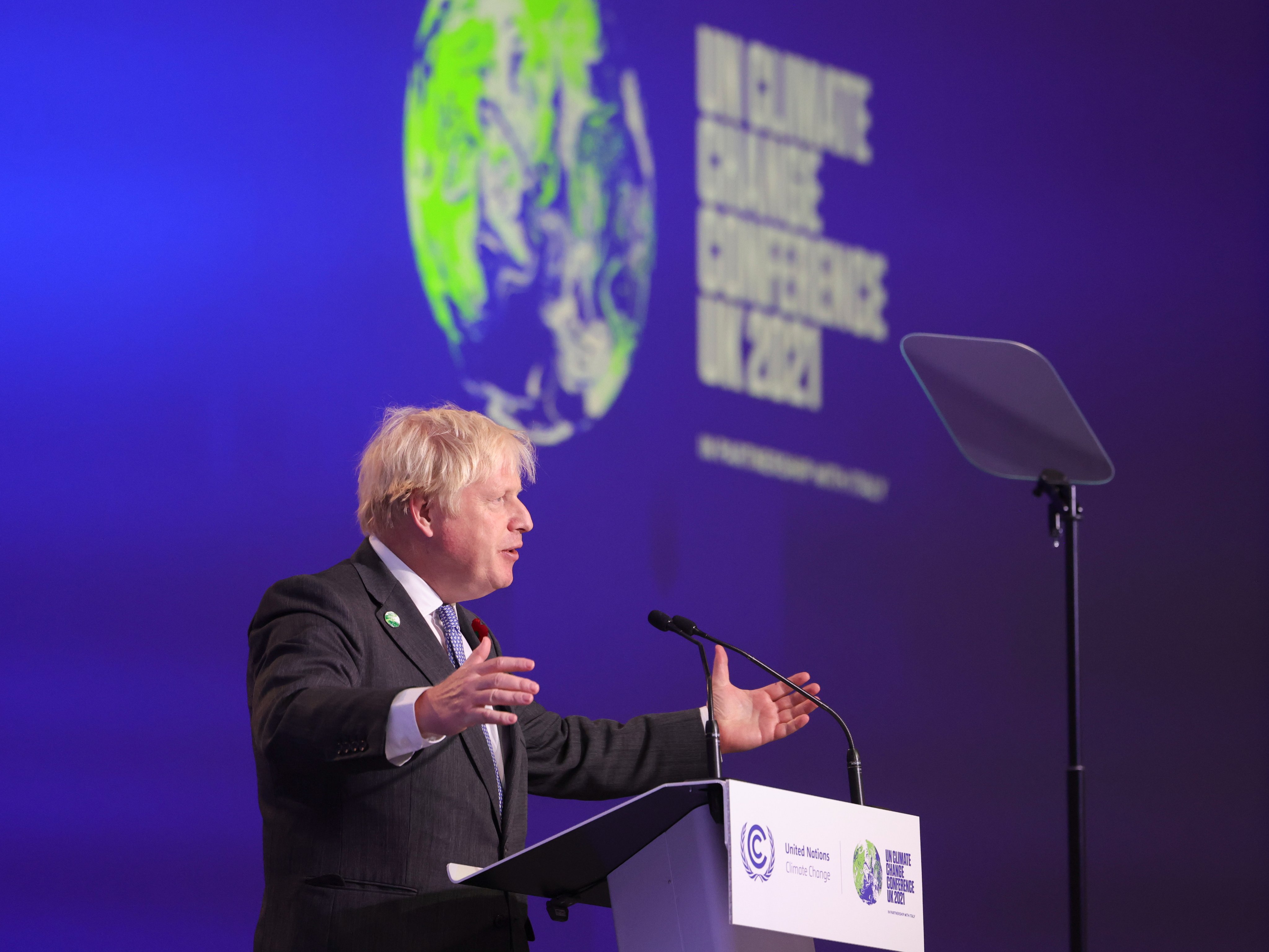 Boris Johnson hosts the COP26 World Leaders Summit in Glasgow.
