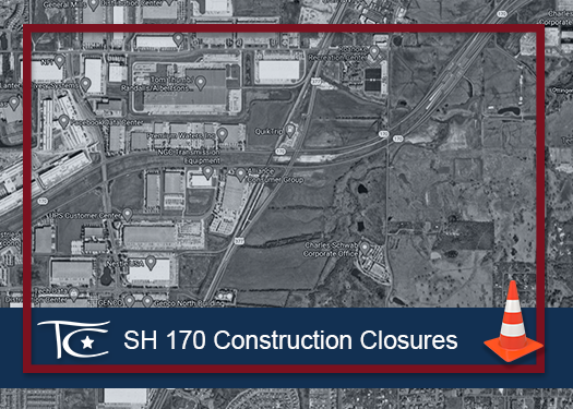 TrophyClubGov's tweet photo. 🚨SH 170 CONSTRUCTION CLOSURES🚧: East and Westbound SH 170 will have various single lane closures from I-35W to US 377, November 01 - 06, 2021 from 9A to 3P for construction. Various crossovers and ramps will be closed. Alternate routes advised. https://t.co/4c8bBx9psc https://t.co/cUmNf6HOe5
