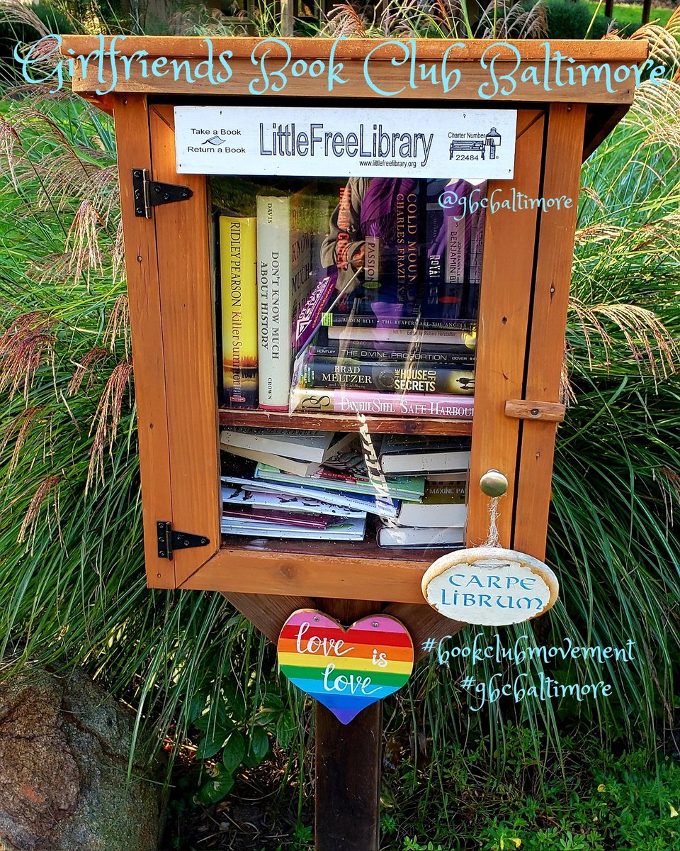 GBCbaltimore's tweet photo. Take a book, give a book, share knowledge...We just adore community libraries! 📚🌈🌞 #littlelibraries #communitylibraries #read #books #gbcbaltimore #GirlfriendsBookClubBaltimore #bookclubmovement #library #amreading #november #READmore #baltimore #joy #vibe #neighborhoodlibrary https://t.co/UNZR5BhO39
