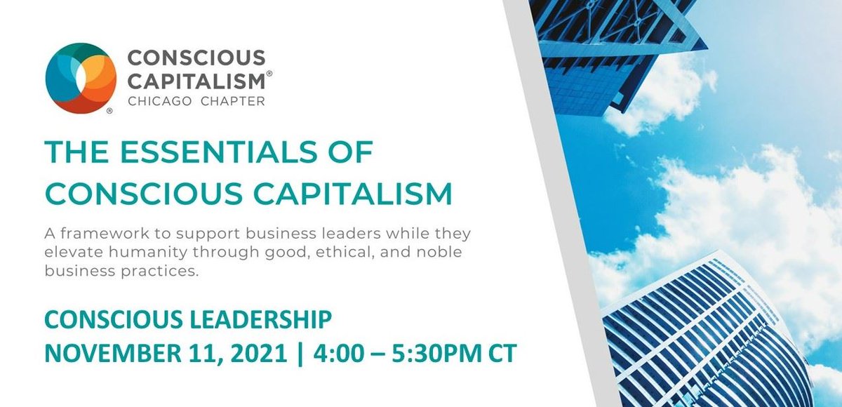 Join us for the final installment in our five-part series: Essentials of Conscious Capitalism. Engage in an interactive discussion as we explore the tenet Conscious Leadership, where leaders understand and embrace the Higher Purpose of business. RSVP: ow.ly/t4ZX50GBZeG