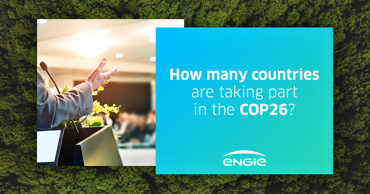 Now you know why the #COP26 is called COP26!
But do you know how many countries are participating?
Take the quiz ⬇️ 
#ActWithENGIE