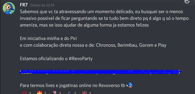 RevoS_01's tweet photo. O Gesto e o sentimento falam por si só.
Diante dos problemas recentes, para dar uma alegria a mim a galera se uniu e me deu um presente maravilhoso que nomearam de #Revoparty.
Sim, estamos com Mario Party e estaremos hoje transmitindo ao vivo no Revoverso as 17h! https://t.co/7A52OH9p6T