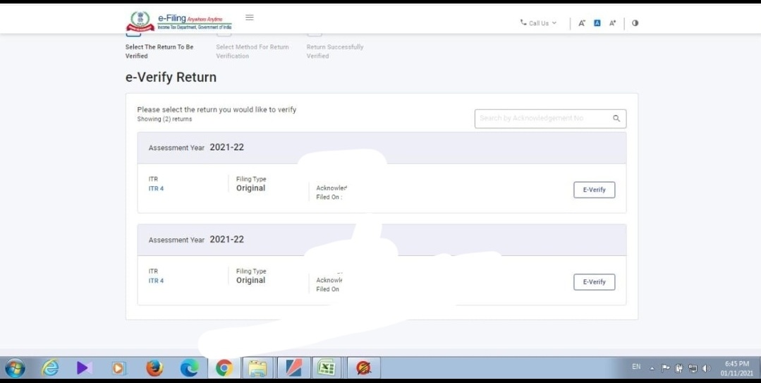 Same ITR is showing twice under the field of e-verify Return tab, आप यह सब कैसे कर लेते हो?मतलब,गजब का करिश्मा है, कभी भी कुछ भी. बड़े ही करिश्माई पोर्टल बनाये हो!  <a href="/IncomeTaxIndia/">Income Tax India</a> <a href="/FinMinIndia/">Ministry of Finance</a> <a href="/Infosys/">Infosys</a> <a href="/nsitharamanoffc/">Nirmala Sitharaman Office</a> <a href="/theicai/">Institute of Chartered Accountants of India - ICAI</a> @guru_practice <a href="/casansaar/">CA Sansaar</a> <a href="/taxguru_in/">Tax Guru</a> @CaSondagar