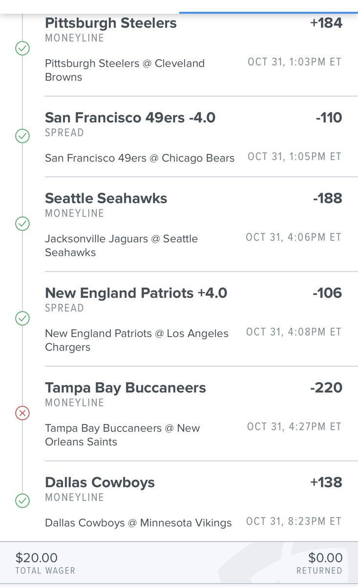 TheRealScantron's tweet photo. This one hurts more when I realized Dallas won last night🤢  @TomBrady @PatMcAfeeShow @FDSportsbook https://t.co/lptUnxBa9x