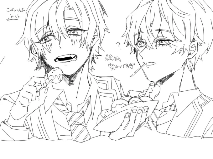 久々に推し描いた気がする 