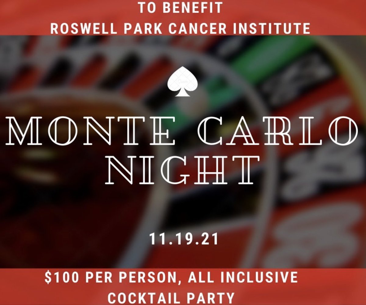 November 19th will be Monte Carlo Night! Doors will open at 5:00pm, gaming is from 6:00pm - 9:00pm. 

This is a cocktail party, we ask that you wear proper attire. No jeans allowed. We can't wait to see the turnout!