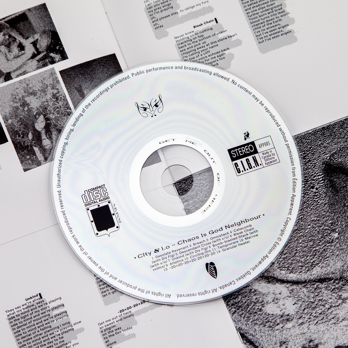 City &amp; i.o - Chaos is God Neighbour is out in full today! 

This is our final release of the year and we're so proud of what we’ve accomplished these past two years and of what’s to come.

You can buy the CD &amp; digi on Bandcamp or stream it wherever.

⍆ ampl.ink/cign