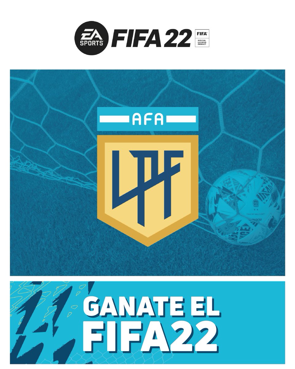 LigaAFA's tweet photo. De la mano de tus dos pasiones, sumate y ganá: siguiendo a la #LigaProfesional podés ganar uno de los 10 juegos #FIFA22 que sortearemos el 3/11. Entrá acá y participá 👉 https://t.co/0elXyE8aHK
¡JUGÁ YA! ⚽️🇦🇷🎮 @EASPORTSFutbol #PoweredByLPF https://t.co/6jALDVvvAZ