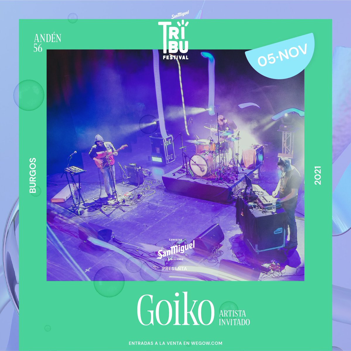 San Miguel Tribu Festival (@tribufestival) on Twitter photo Nos espera un fin de fiesta espectacular. 😏
Derby Motoreta´s Burrito Kachimba y Goiko van a ponernos a bailar este viernes en la <a href="/SalaAnden56/">Sala Andén 56</a>. ¡Que se venga todo el mundo!
🎟 bit.ly/3jVxXS4
#SanMiguelTribuFestival 💜 Nos espera un fin de fiesta espectacular. 😏
Derby Motoreta´s Burrito Kachimba y Goiko van a ponernos a bailar este viernes en la <a href="/SalaAnden56/">Sala Andén 56</a>. ¡Que se venga todo el mundo!
🎟 bit.ly/3jVxXS4
#SanMiguelTribuFestival 💜
