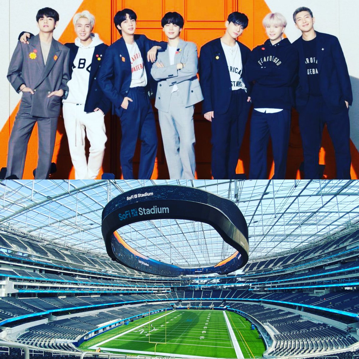 In exactly ONE MONTH me and @SherryMachones will be seeing these 7 lovely humans in LA!! 🤯🤩🥳 <a href="/SoFiStadium/">SoFi Stadium</a> #BTS #BTSARMY #PermissionToDanceOnStage_LA