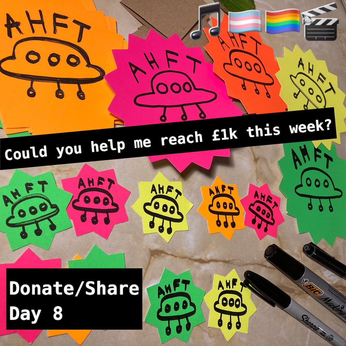 🤩Nearly 25% to £1k. Could you help with a few ££ or rt? 

I’m a BESEA trans-masc queer musician who wants to make an anti-racist, lgbtiqa+ led music video for all ages!

Original perks! Donate &amp; info here: indiegogo.com/projects/help-…