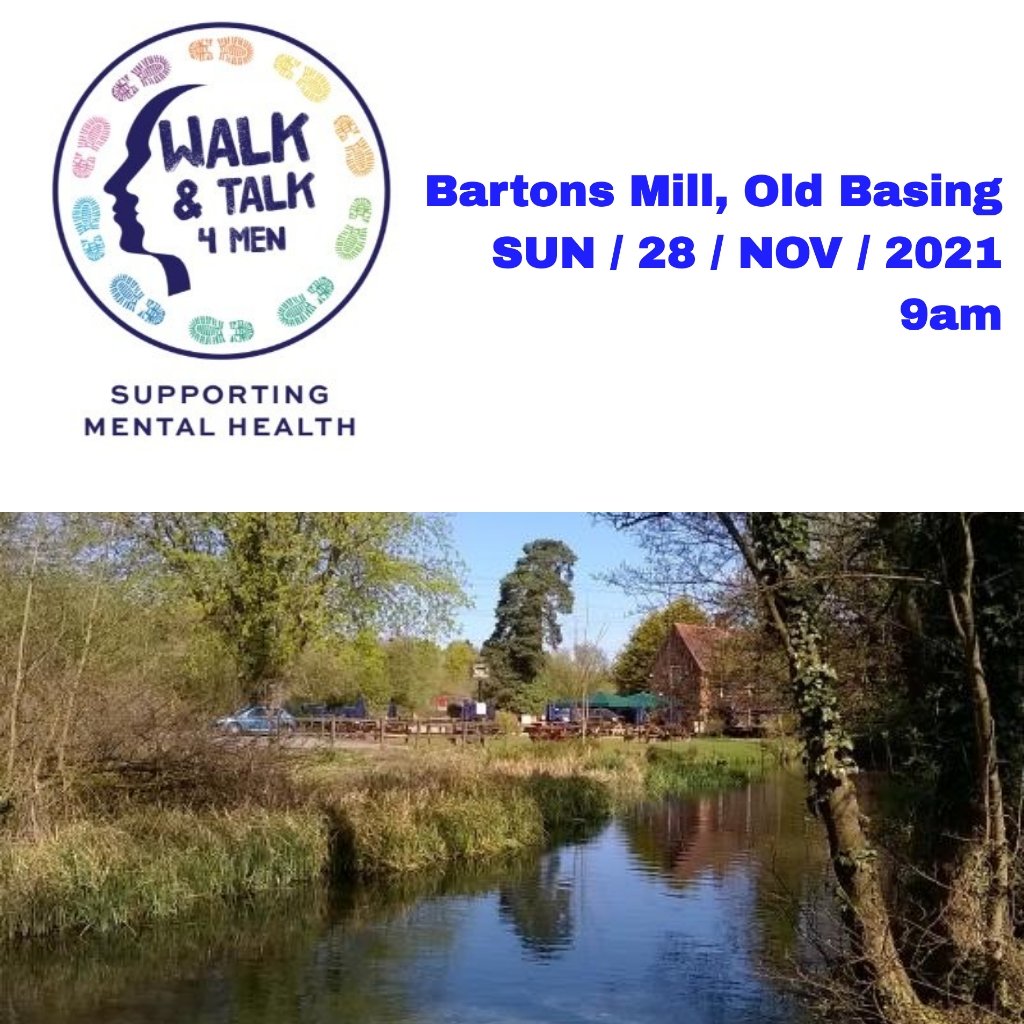 Walkandtalk4men's tweet photo. ***NEW WALK EVENT!***

Our newest walk leader @marstonp will lead our first ever walk for our gents and bros in #Basingstoke and #Deane this month! Join us at @bartonsmill on Sunday 28th November, 9am: https://t.co/mFEJPOIuME 💙🚶🏼🚶🏿🚶🚶🏻🚶🏽🚶🏾😊 https://t.co/OqSEgCnsWA