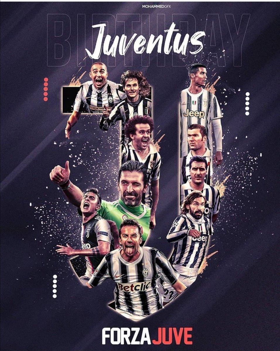 1️⃣2️⃣4️⃣ anni di Juventus, 124 anni di sofferenza e di tanta gioia! 🎉⚪️⚫️

Buon compleanno, Vecchia Signora! ❤️

#ForzaJuve #FinoAllaFine