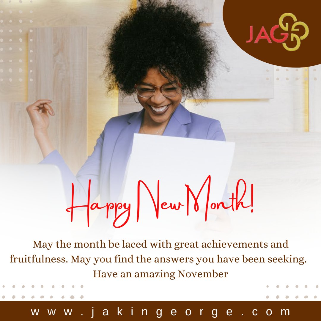 jakingeorge's tweet photo. Welcome to the 11th month of the year.🥰
 
May the month be laced with great achievements and fruitfulness. 

May you find the answers you have been seeking. 

Have an amazing November https://t.co/GZ6uKc07Pu