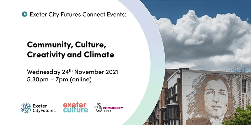 ExeCityFutures's tweet photo. We are seeking #Exeter #communities & #creativepractitioners who are #cocreating & exploring #climatechange challenges & stories.
Come & share your projects at our 24th Nov Connect event focusing on supporting #netzero #creative & #community activities.
https://t.co/wygKxKPZ4v https://t.co/JyXqKA8dS1