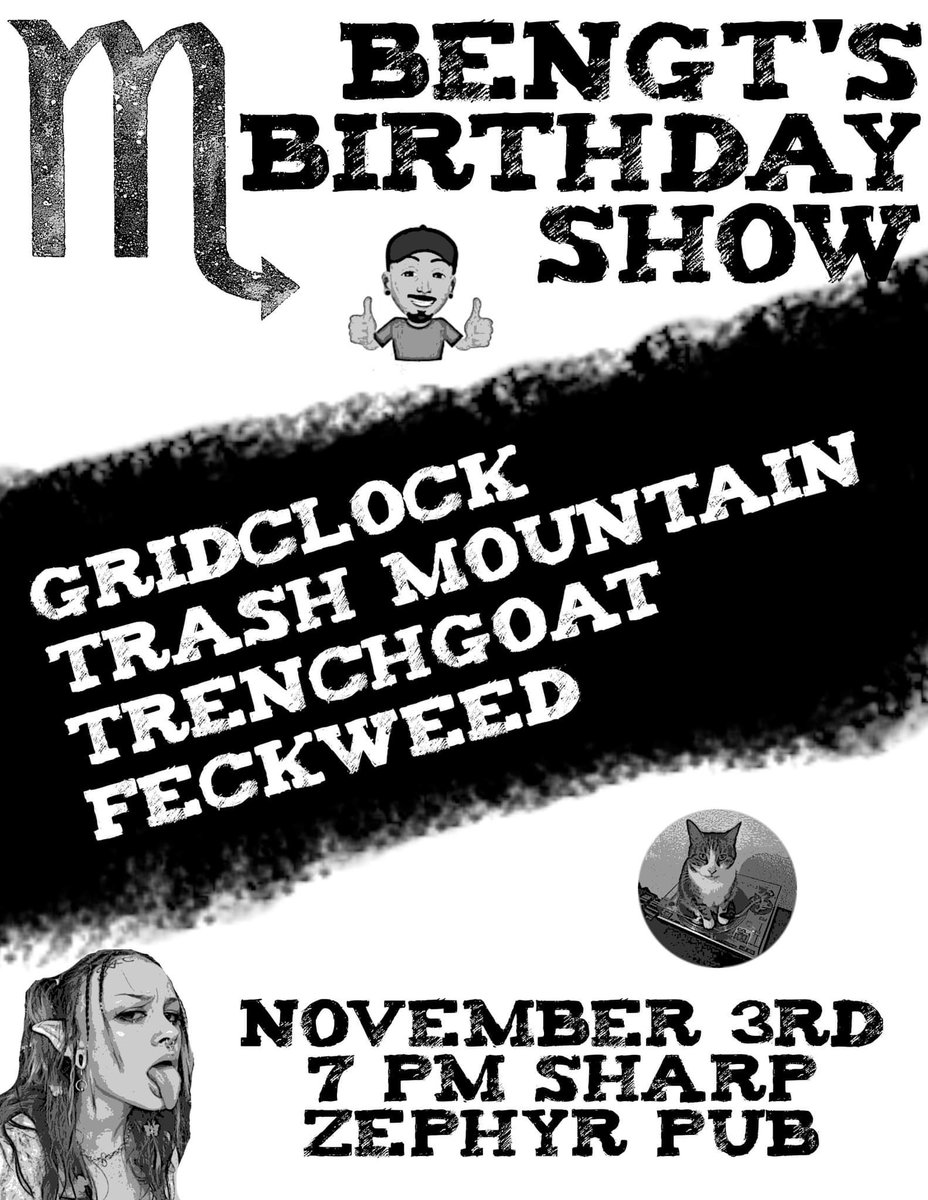 zephyr_pub's tweet photo. Wednesday is Bengt’s birthday and he would like to play some music for you. This one is going to be loud. Don’t miss it. https://t.co/6lrkbJke8E