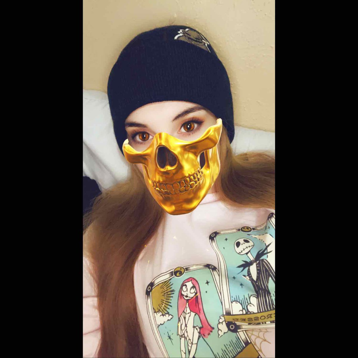 Kacynichole101's tweet photo. It’s November 1st… but legit always spooky season for me 🖤🤷🏻♀️💀🎃 #spookyseasonforever #alwaysspooky #snapchatfilter #JackAndSally https://t.co/rdabvk7OzJ