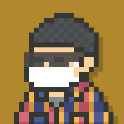 アイコンとヘッダーを変えました アイコンは前までアロハシャツを着てましたがネルシ Mabius ドット絵画集キンドルで発売中 のイラスト