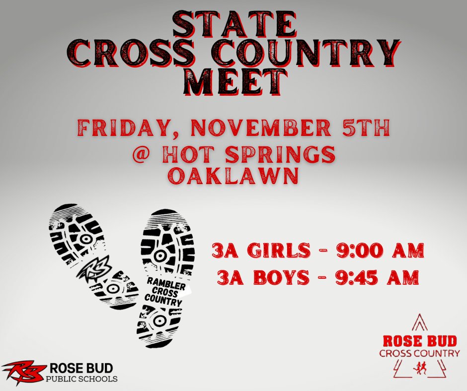RoseBudRamblers's tweet photo. Ticket Link: https://t.co/xYQRPeyeCy

#RamblerAthletics #RBXC #BetterTogether #BackOnTrack https://t.co/Q4dMWVRyOy