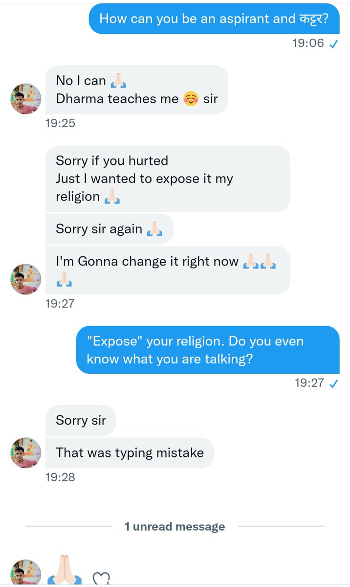 swarup58's tweet photo. Unable to fathom how can a Hindu be a कट्टर as some claim to be. The beauty of Hinduism is that it does not have dogmas like some other religions. It is inclusive in nature. Unfortunately, some are attempting to it make it dogmatic. Shocking how youngsters are being brainwashed. https://t.co/2h8rzjcxwH